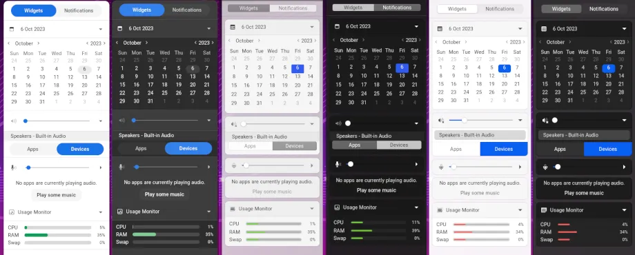 Updated Themes