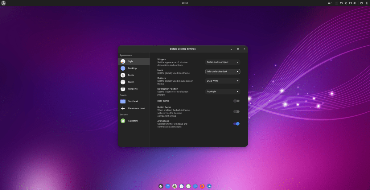 Ubuntu Budgie Settings