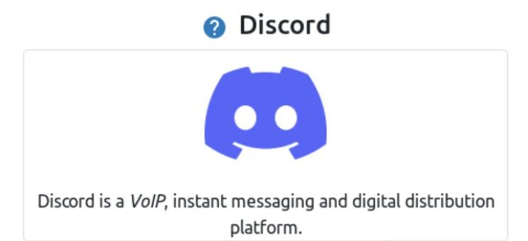 This image shows Discord installer in Budgie Gaming