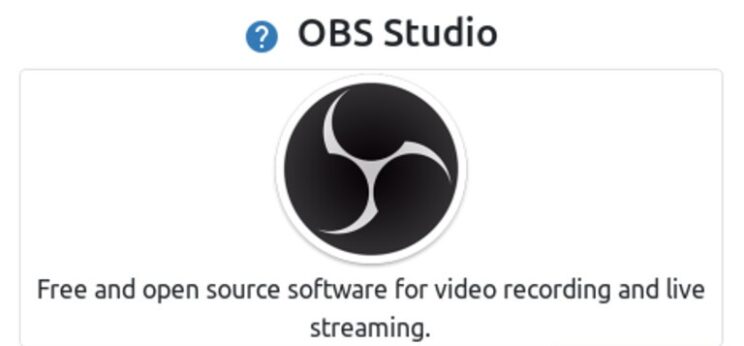 This image shows OBS Studio installer in Budgie Gaming